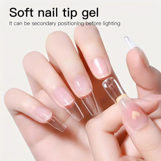 New Upgraded Formula 20g Solid Nail Tips Gel Long Lasting Super Strong Adhesive Nail Glue Gel for Press on Nails