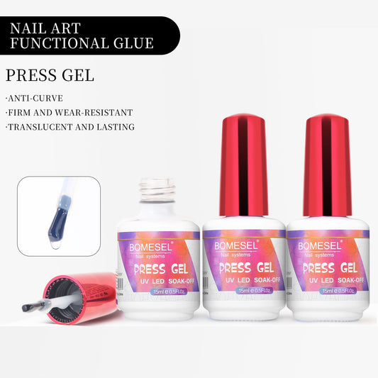 15ml UV LED Gel Glue for Press on Nail Tips Manicure Extension Nail Tips Gel