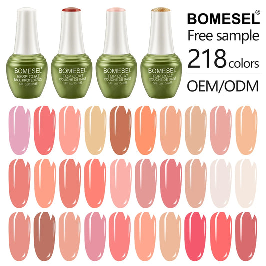 Wholesale Fashionable Solid Color UV Nail Polish Gel High Quality and Long-lasting Customizable for Salons and Personal Use