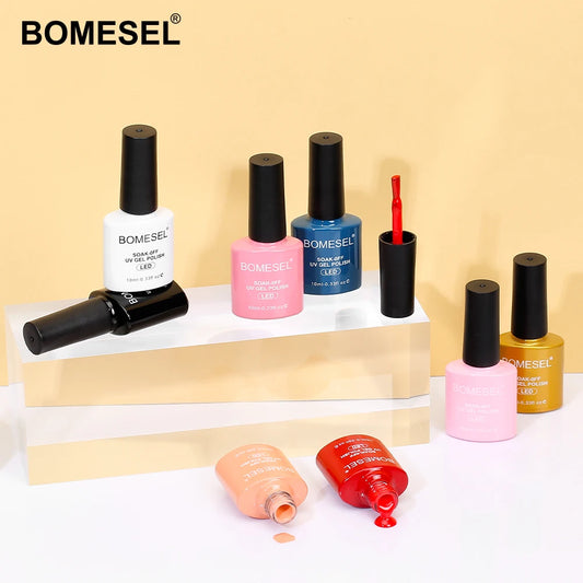 2024 Bomesel Wholesale New Color Enamel Gel Polish Nails Polish Colour Uv Gel