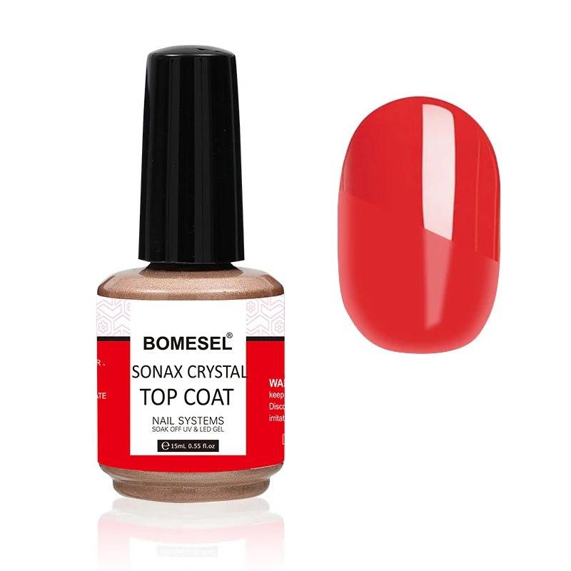 UV LED Nail Gel Crystal Plating Top Coat for Nail Art Premium Base Coat for Nail Polish Creations