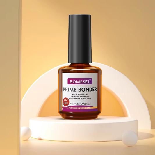 Professional Nail System Builder Gel with Prime Bonder Enhances Adherence and Gel Prep Function