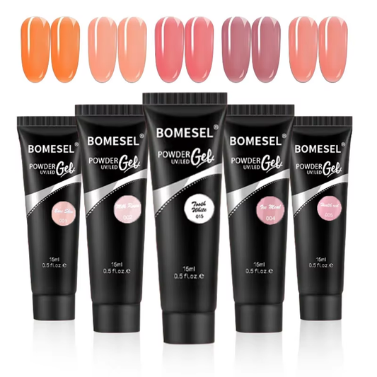 Professional 15ml Nail Art Extension Glue Set Crystal Poly Gel UV Nail Extensions Long Lasting Logo Free Nail Beauty