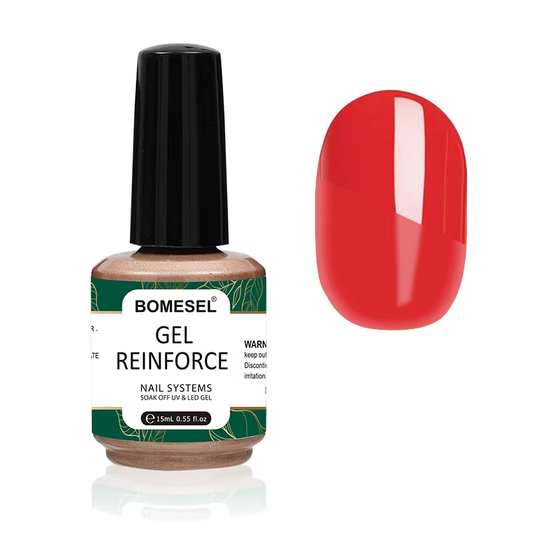 High Gloss 15ml Gel for Nail Art Reinforces Natural Nail Strength Long-lasting Base & Top Coat with Smooth Texture