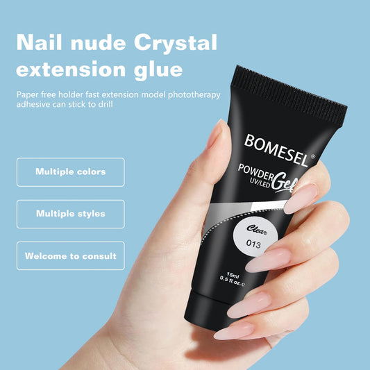 Nail Art Extension Glue Set Gel Polish Double-ended Brush Nail Art Crystal Nail Extension All Product Kit