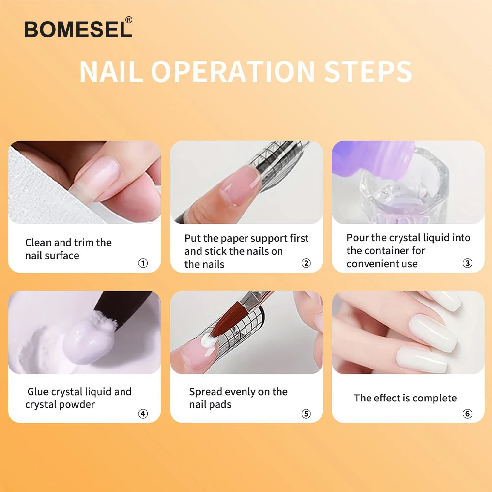 Ema Monomer Acrylic Nail Powder Customized Private Logo Dipping Acrylic Powder