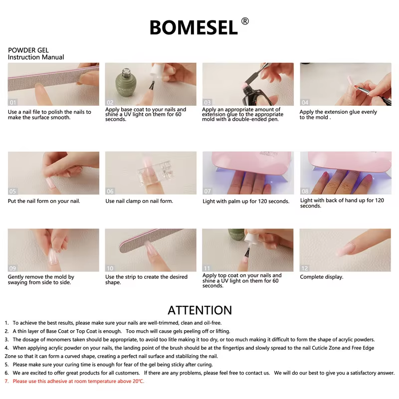 Professional Salon Quality 15ml Poly Gel Nail Extensions Long Lasting UV Press-On French Style for DIY LED Lamp Source