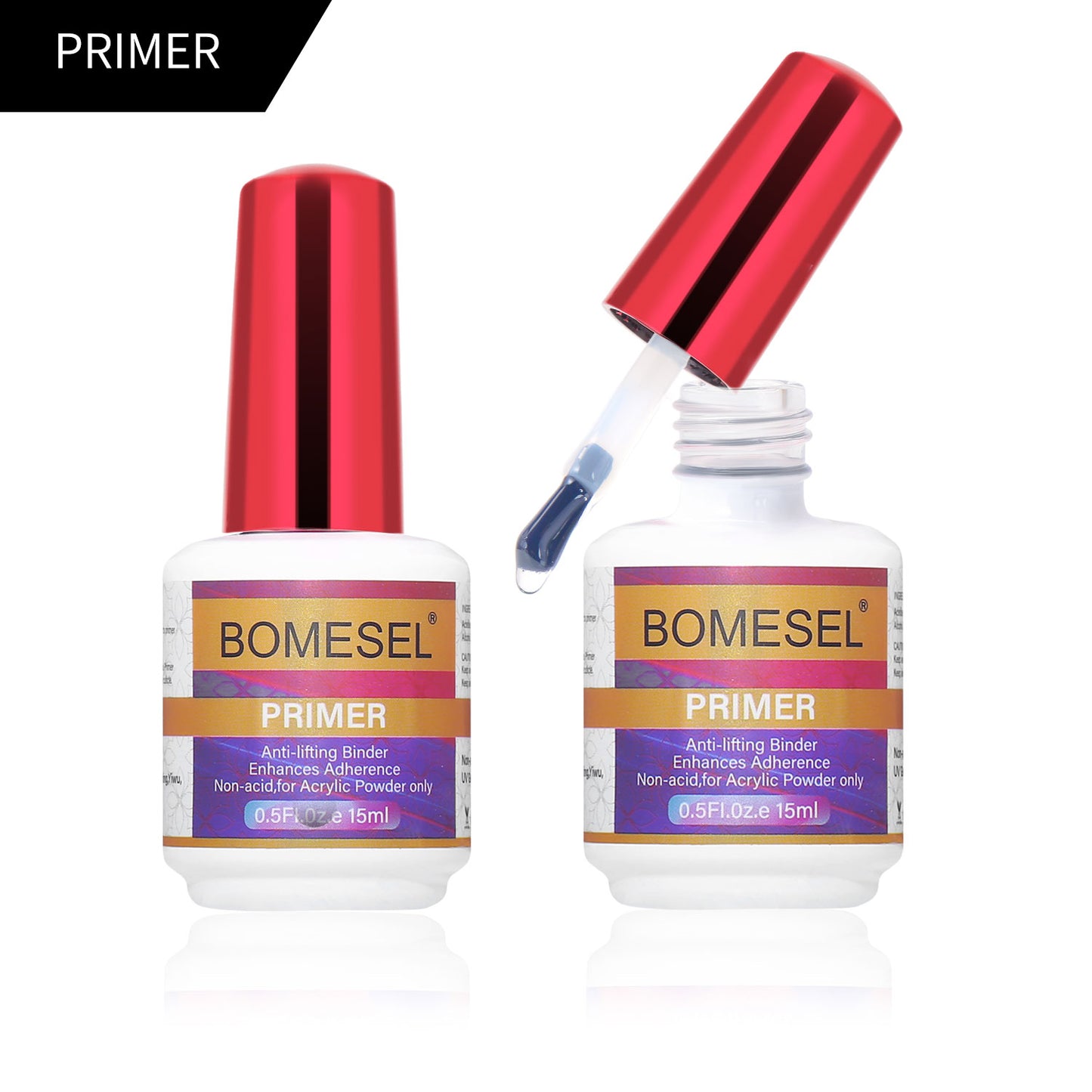15ml Air Dry Nail Primer Gel Polish No Acid Free Vegan Acrylic Powder Primer
