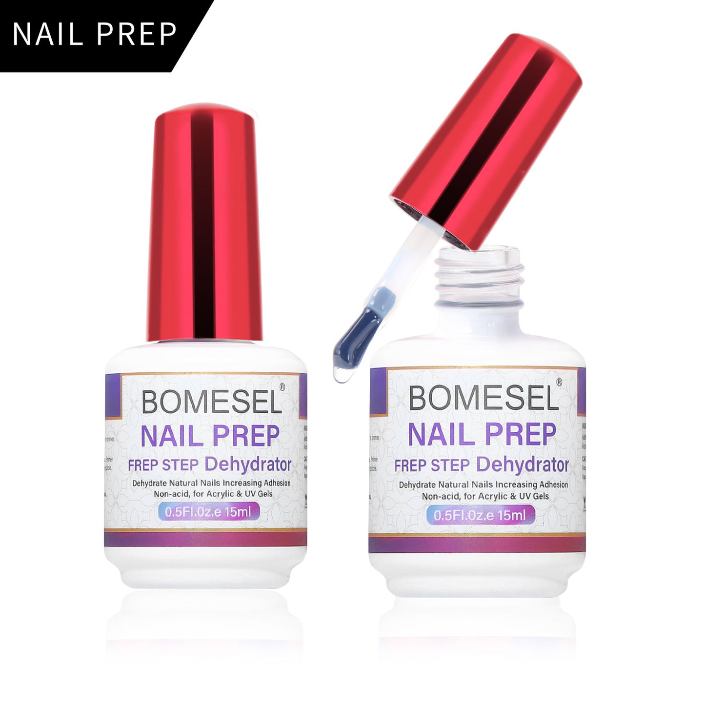 15ml Nail Primer Gel Nail Salons Application Non-toxic Nail Prep Dehydrate for Acrylic