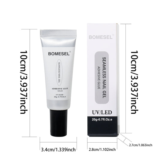 New Upgraded Formula 20g Solid Nail Tips Gel Long Lasting Super Strong Adhesive Nail Glue Gel for Press on Nails