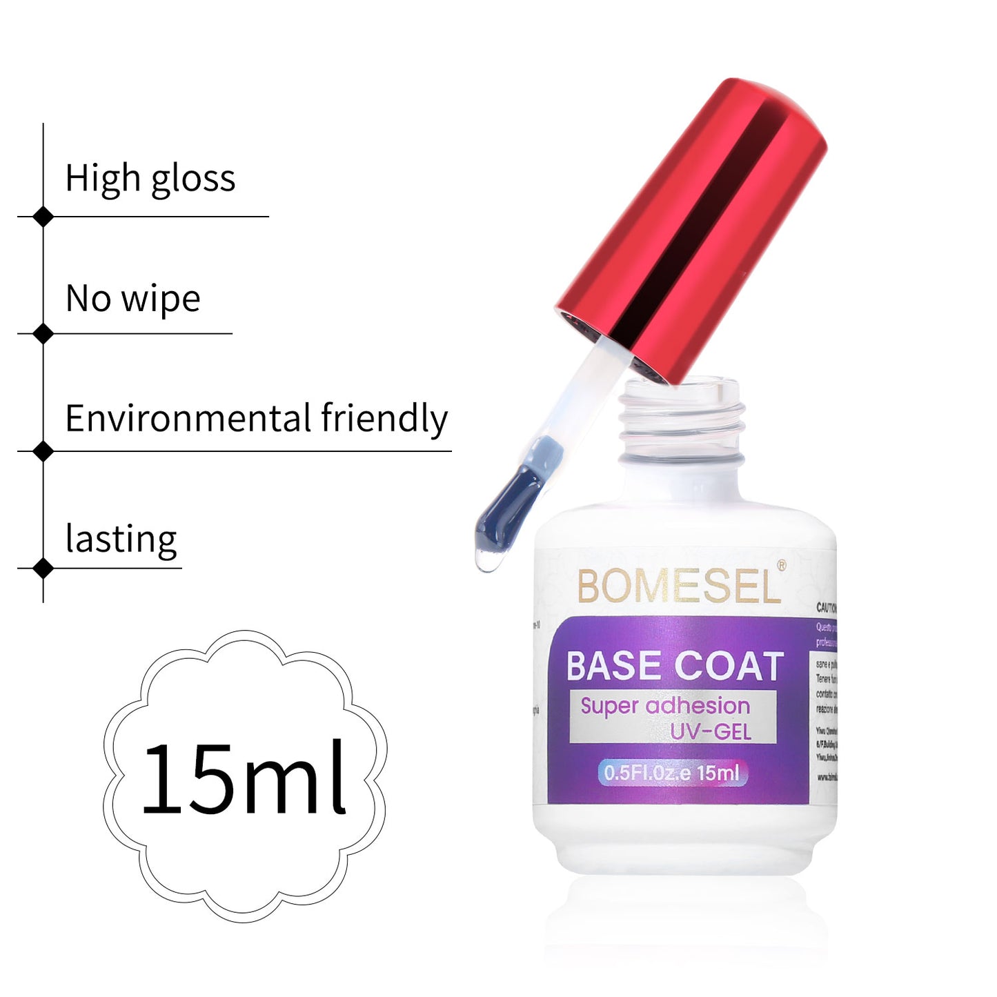 15ml Uv Clear Nail Art Painting Polish Gel Non-toxic UV Base Coat