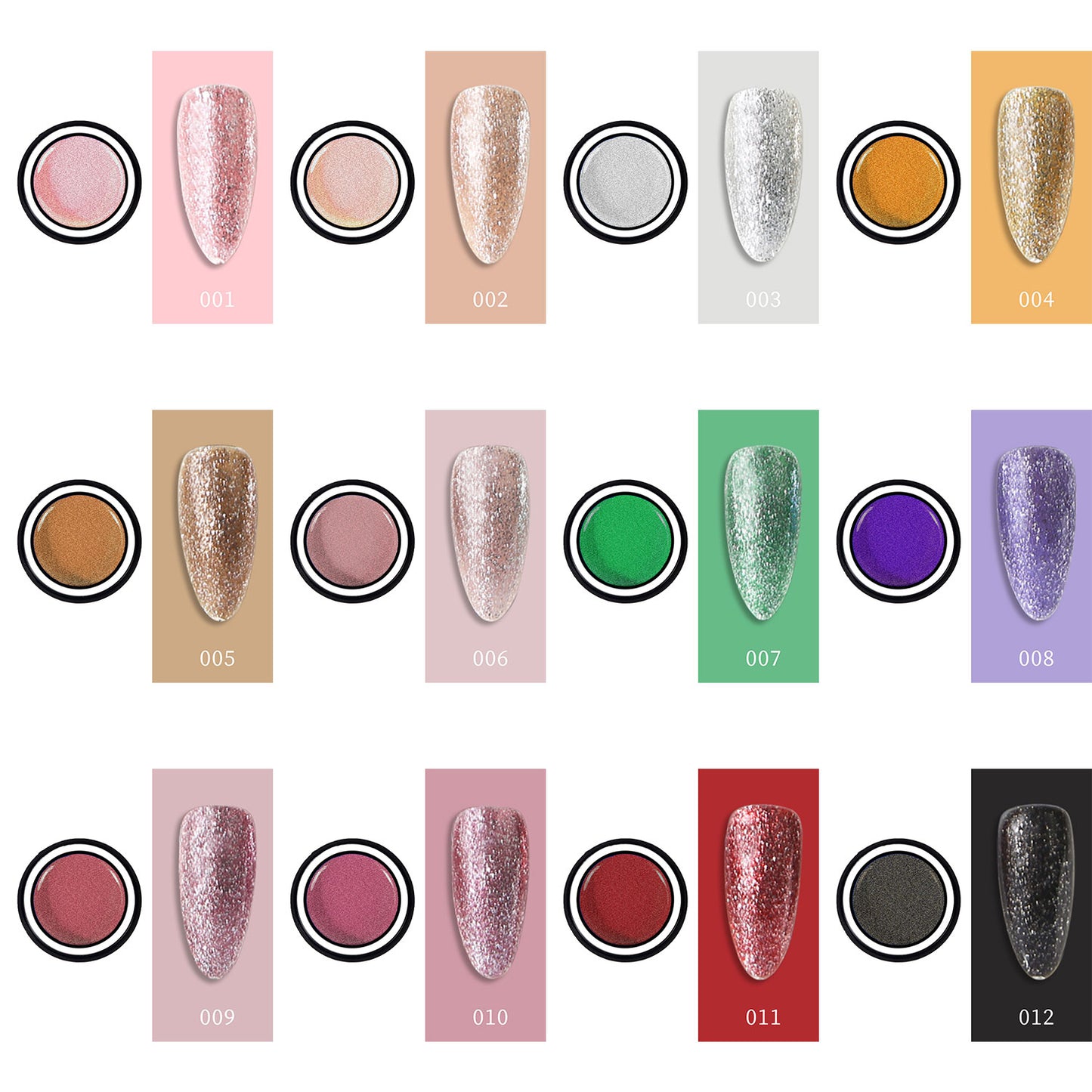 10ml Sparkling Platinum Gels UV Lamp Soak off UV Nail Polish Gel for Nail Salon