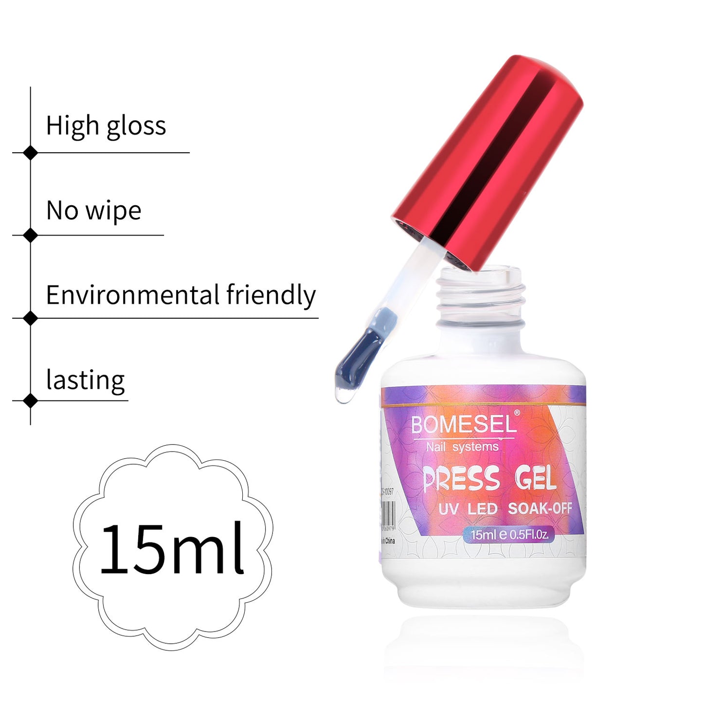 15ml UV LED Gel Glue for Press on Nail Tips Manicure Extension Nail Tips Gel
