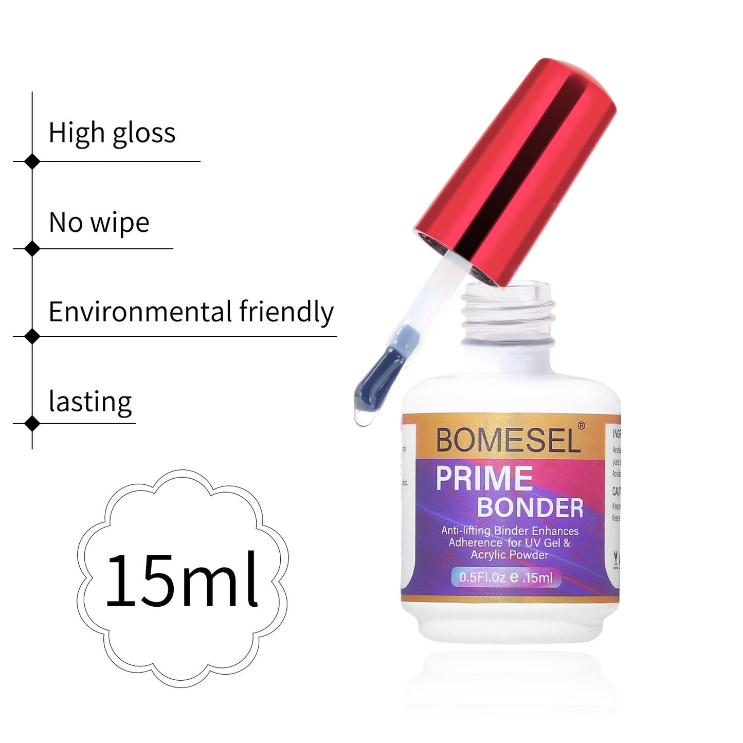 15ml Nail Gel Soak Off Nail Bonder Adhesion Strenthening Bonder Nail Primer