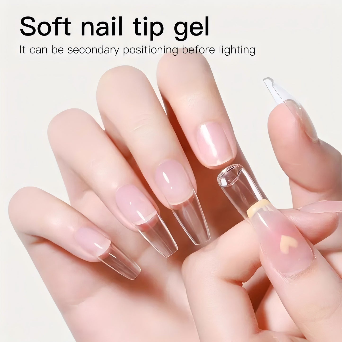 New Upgraded Formula 20g Solid Nail Tips Gel Long Lasting Super Strong Adhesive Nail Glue Gel for Press on Nails