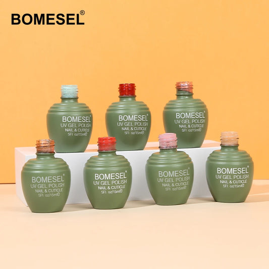 Wholesale Fashionable Solid Color UV Nail Polish Gel High Quality and Long-lasting Customizable for Salons and Personal Use