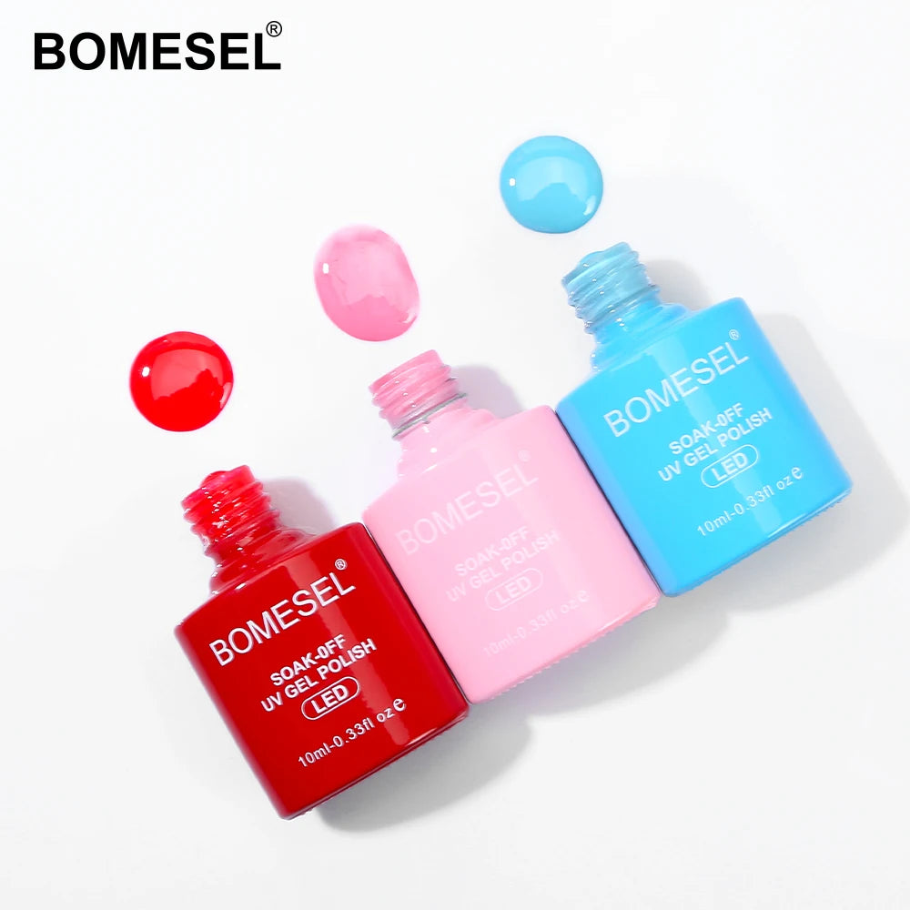2024 Bomesel Wholesale New Color Enamel Gel Polish Nails Polish Colour Uv Gel