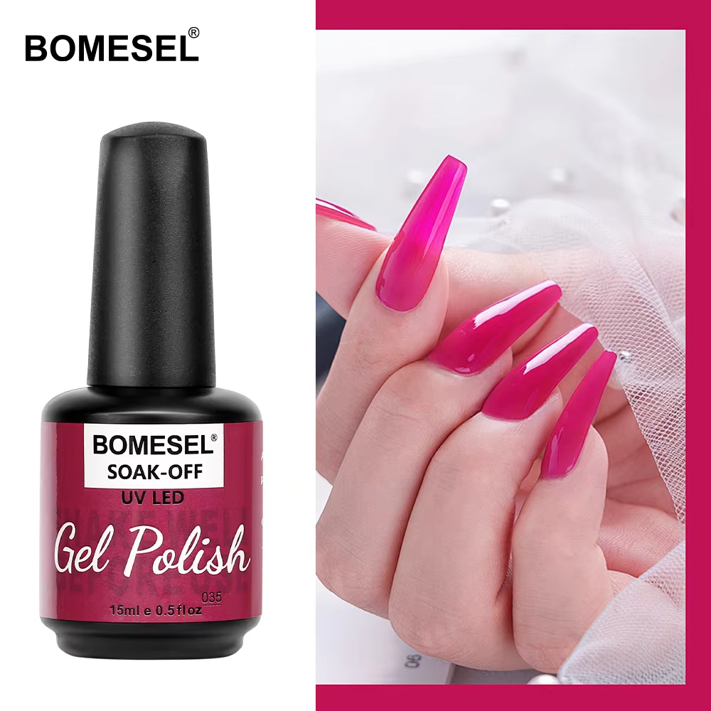 2024 Bomesel Polish Gel Nail Wholesale Nail Supplies Private Label for Nails Art Salon Custom UV Gel Polish Uv Led Gel