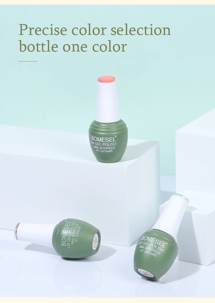 Wholesale Fashionable Solid Color UV Nail Polish Gel High Quality and Long-lasting Customizable for Salons and Personal Use