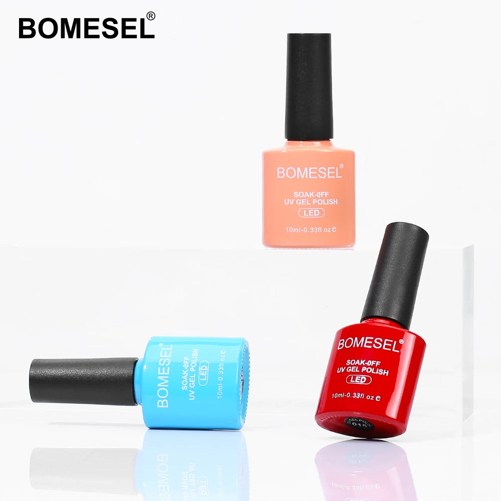 2024 Bomesel Wholesale New Color Enamel Gel Polish Nails Polish Colour Uv Gel