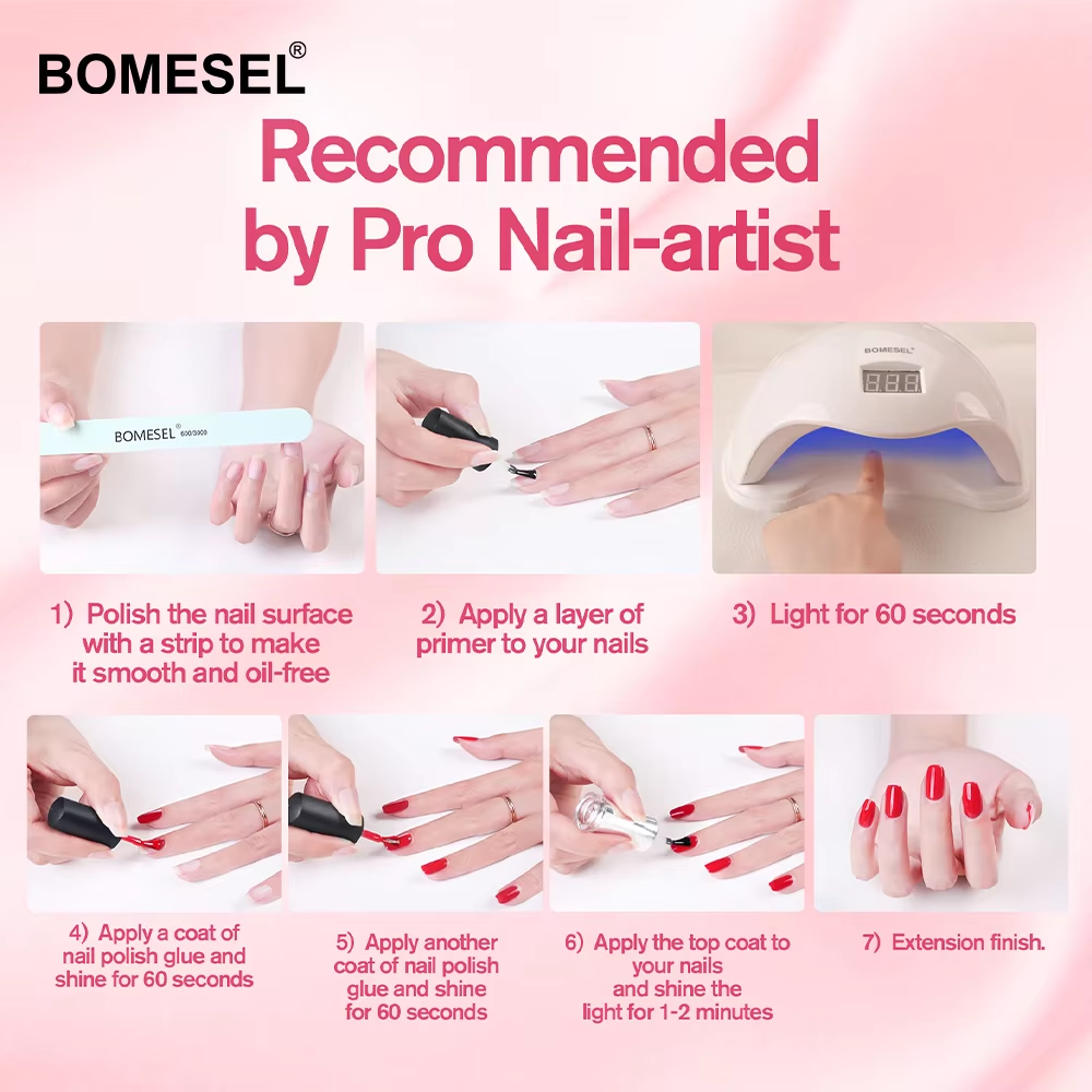 2024 Bomesel Polish Gel Nail Wholesale Nail Supplies Private Label for Nails Art Salon Custom UV Gel Polish Uv Led Gel
