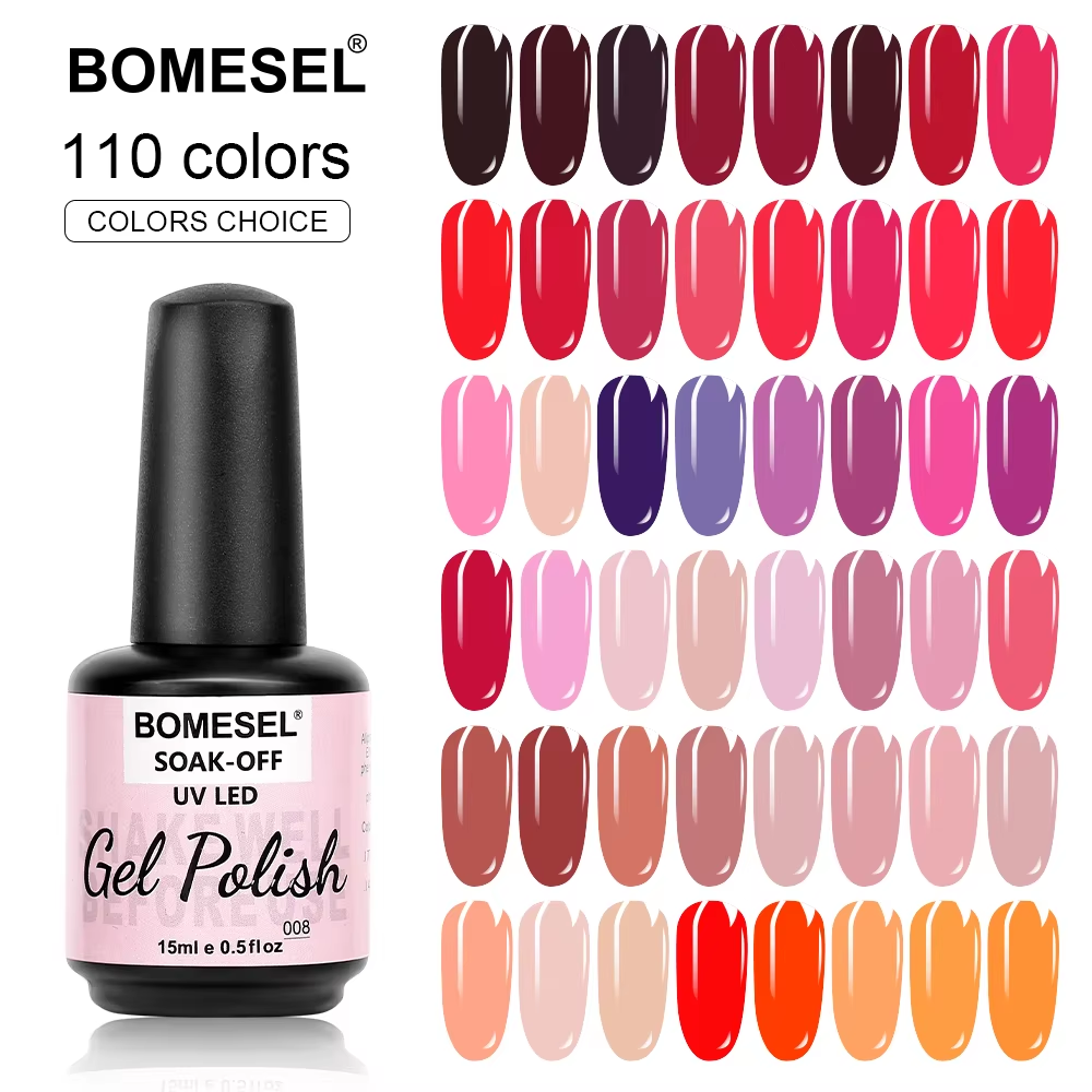 2024 Bomesel Polish Gel Nail Wholesale Nail Supplies Private Label for Nails Art Salon Custom UV Gel Polish Uv Led Gel