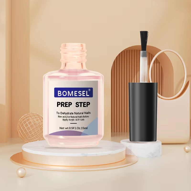 Professional Nail System Builder Gel with Prime Bonder Enhances Adherence and Gel Prep Function