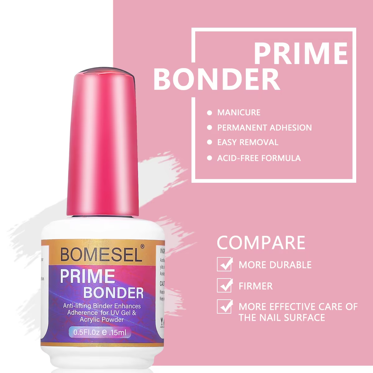 BOMESEL Luxury DIY Professional Nail Art Set Wholesale Long-Lasting UV Gel Polish with LED Lamp Sustainable for Nail Salons