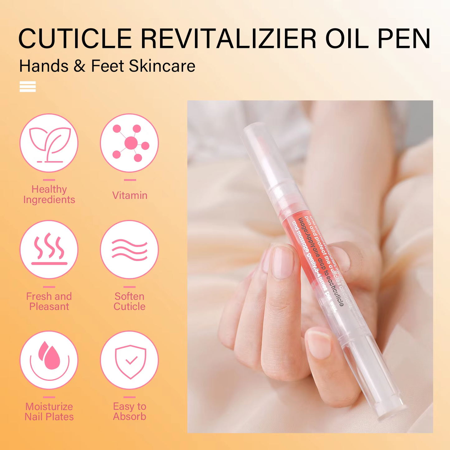 Hot Selling Factory Price Nail Edge Cuticle Oil Pen with Brush for Effective Finger Skin Care
