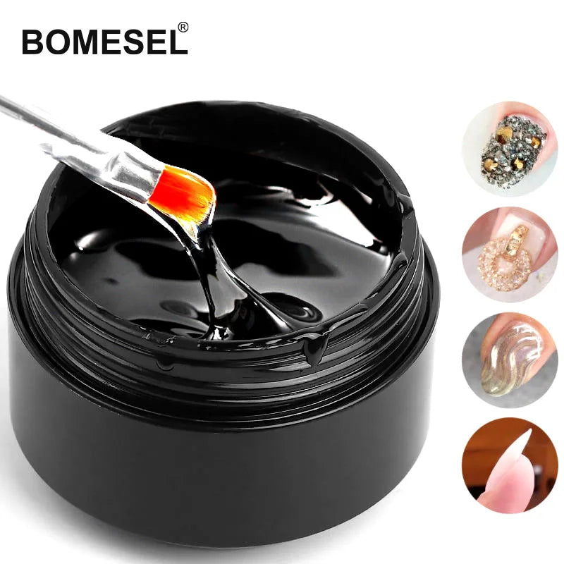 8g Transparent UV Gel Stuck Drill Glue Beads for Rhinestone Jewelry & Nail Art Decoration Convenient Drill Glue Point