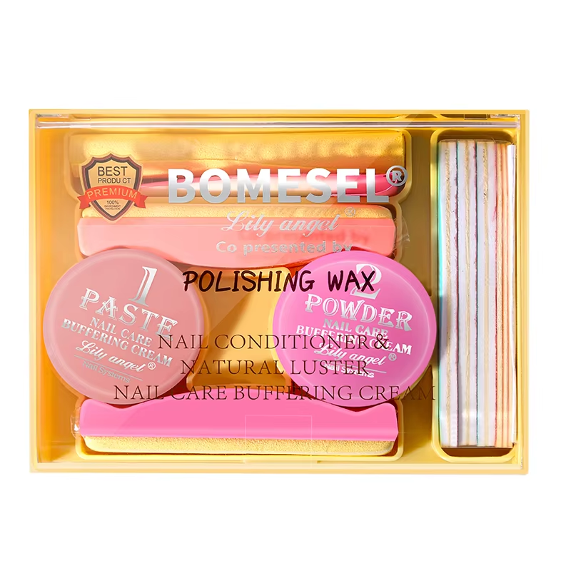 Lily Angel Hot Selling Manicure Kit Nail Polish Waxing Set with Grinding Buffing Cream Buffer for Infants Packaged in Box