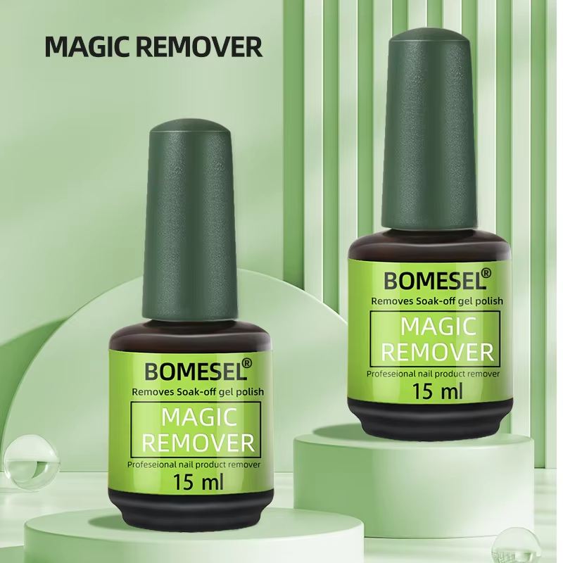 Wholesale Professional 15ml Magic UV Gel Nail Polish Remover Liquid OEM Private Label Top Seller for DIY Application