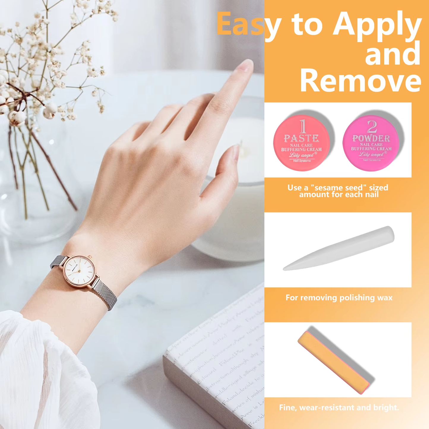 Professional Purplish Nail Kit for Manicure Polished Wax File Brush-for Infant Use Packed in Box