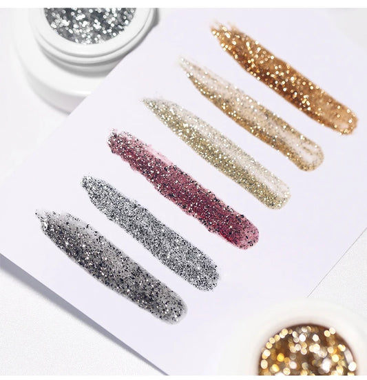 Sample Free High-Shinny Platinum Gel Polish UV Shinning Glitter Nail Lacquer LED Lamp Source DIY OEM/ODM Nail Manufacturer