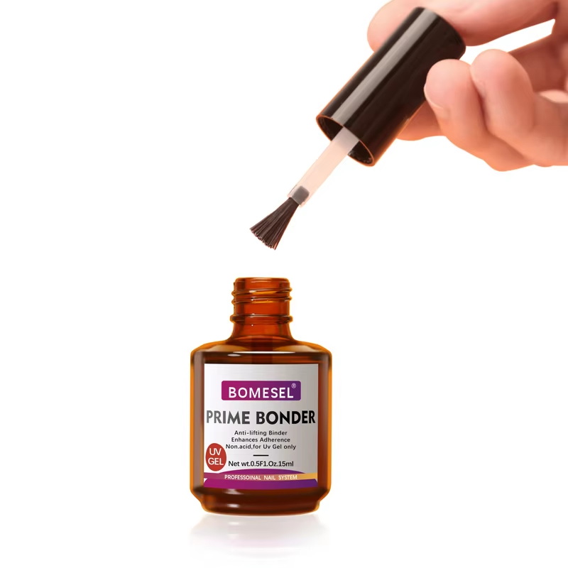 Professional Nail System Builder Gel with Prime Bonder Enhances Adherence and Gel Prep Function