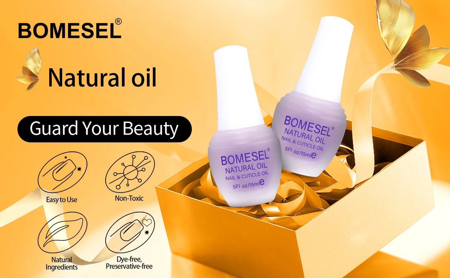 OEM Custom Design 15ml Natural Cuticle Oil Bottle Natural Plant Moisture for Nails