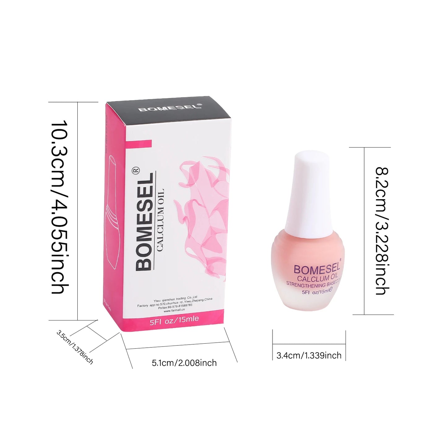 Organic Natural Vegan Nail Oil with Custom Logo Transparent Travel Size Pink Flower Custom Cuticle Oil with Bottle