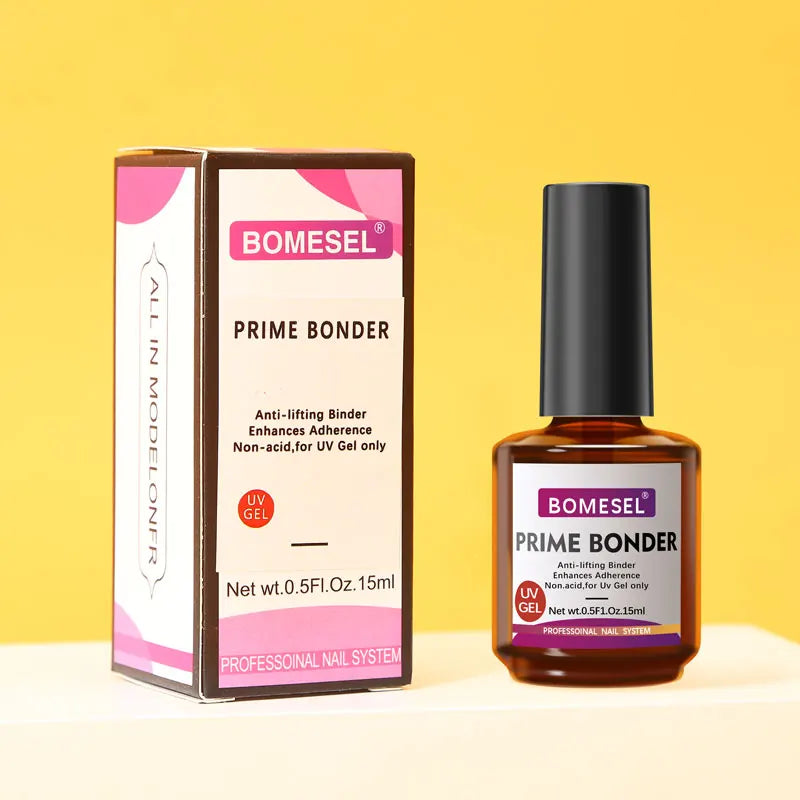 15ml UV Gel Nail Polish Nude Color Primer Bonder Hard Builder Gel Hema Free Base Coat