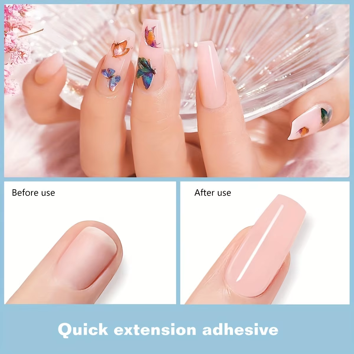 Hot Selling UV Gel Nail Builder Set Poly Gel Kit with UV Lamp and Brush for Nail Extension Acrylic Nail Polish Kit