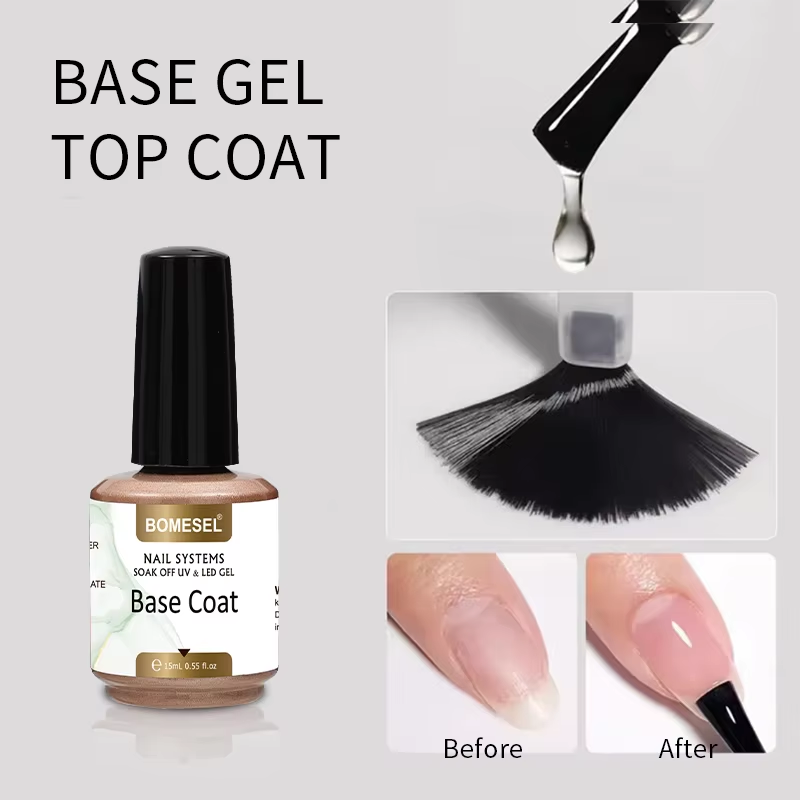 Professional 15ml UV LED Gel Base Coat Non-Yellowing Soak off Nail Art Strengthening Gel