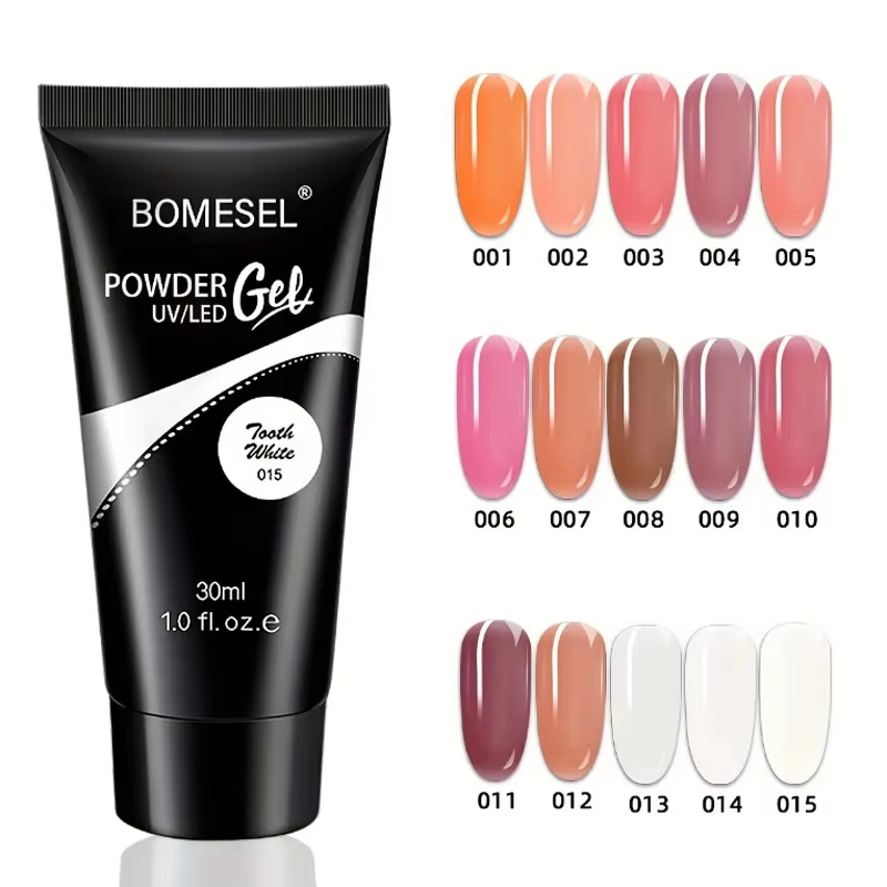 30ml Real Poly Acrylic Gel Camouflage Natural Clear Crystal Nail Builder UV Led Nail Art Gel Polish Wholesale Polys Nails Gels