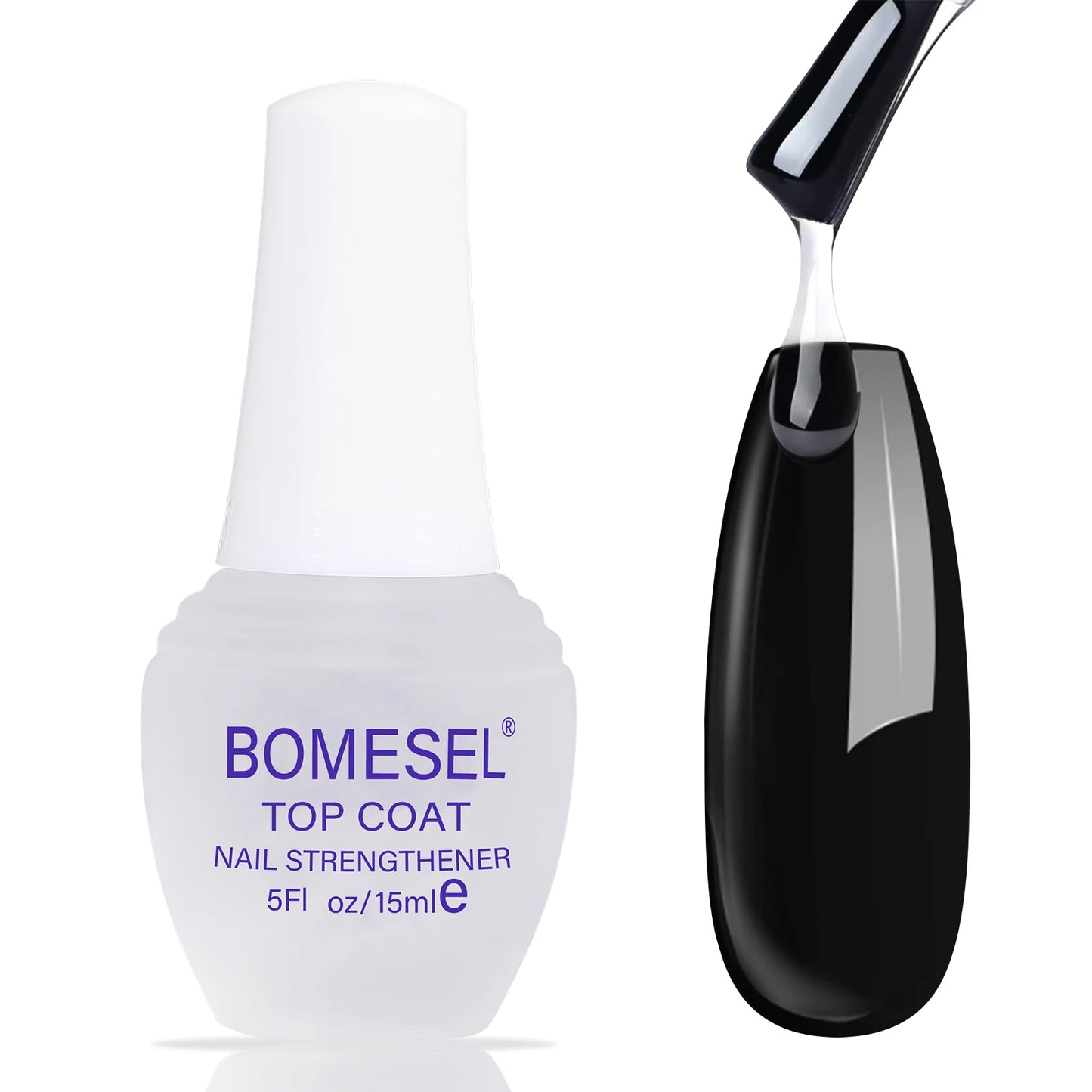 Custom Super Shiny Nail Coat Top Gel Lasting Clear UV LED Tempered Topcoat with High Shine Non-Wipe Nail Gel Top Coat