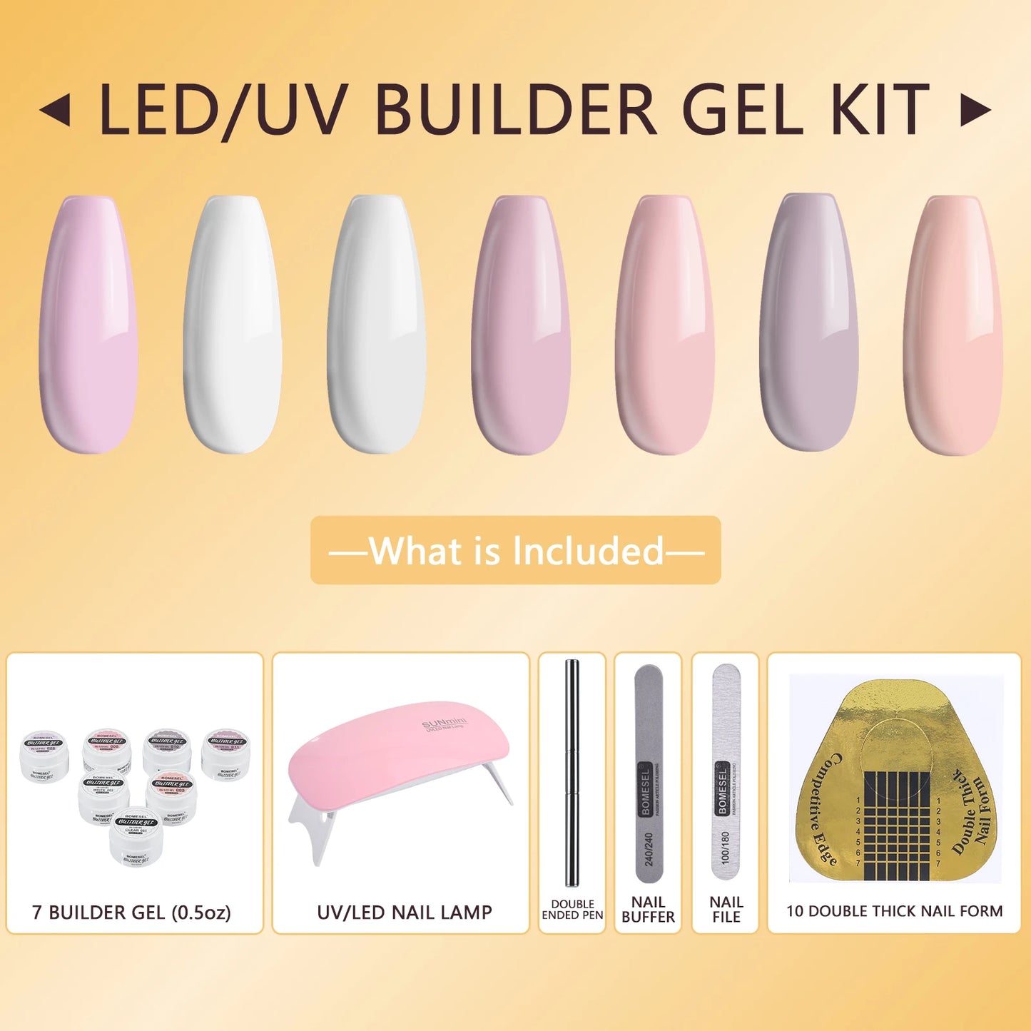 Solid Cream UV Gel Nail Polish 7-Color Manicure Set for Nail Salon OEM Bottle Beauty Cosmetics for Men