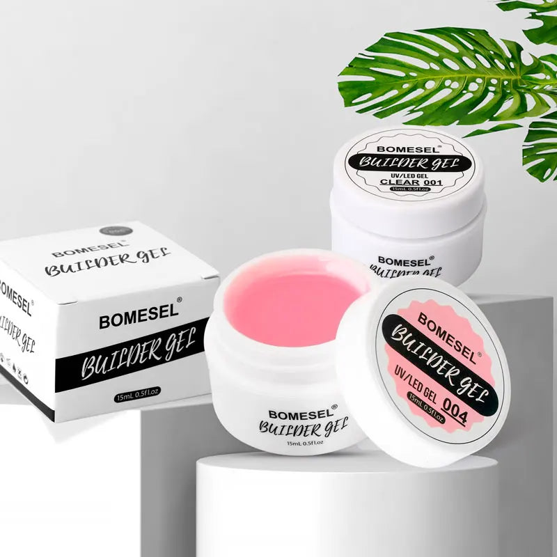 BOMESEL 15ml Hard UV Gel Nail Builder Solid Construction Extension Camouflage Colors Soak off Builder Nails