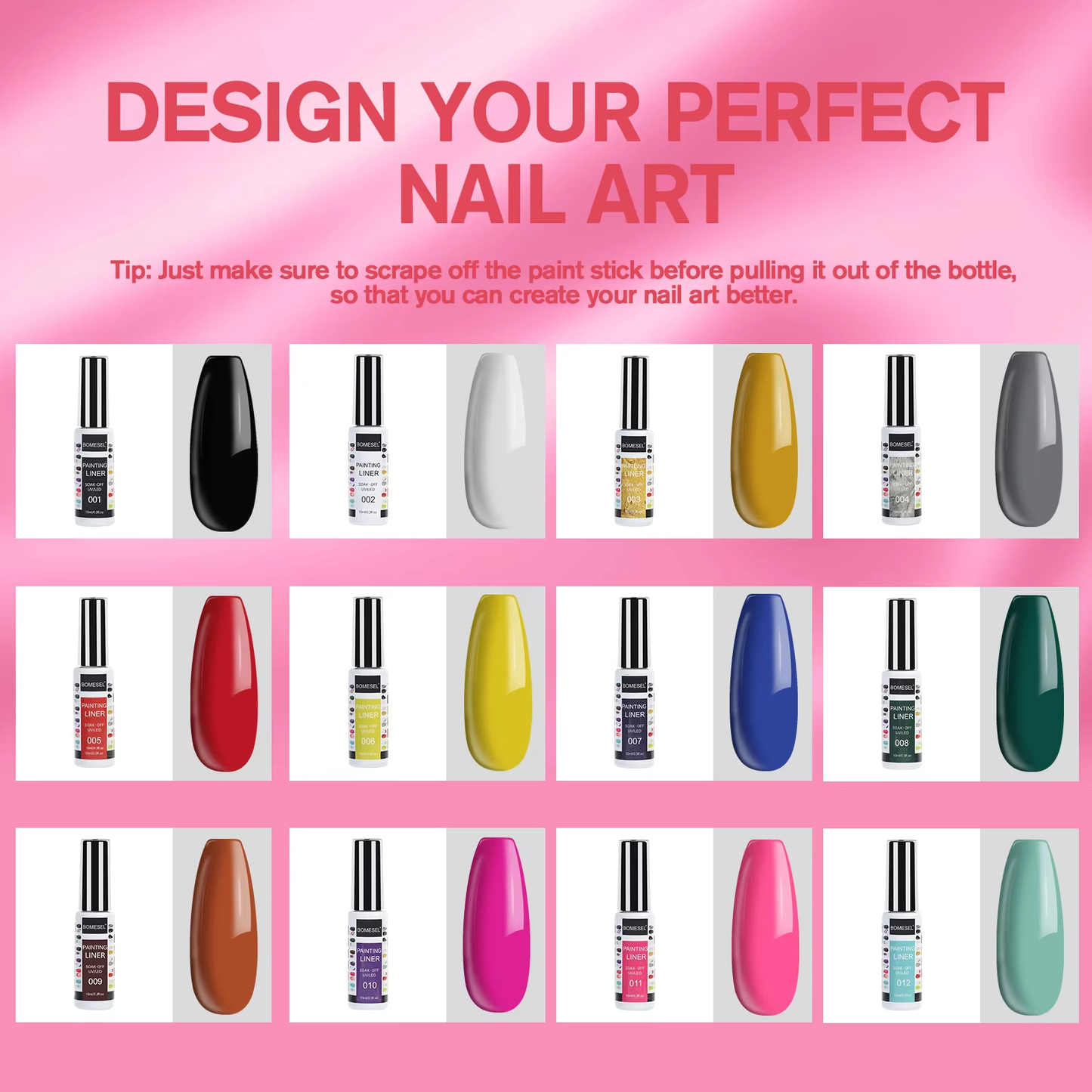 Gel Polish Cosplay Theme Kit 10pcs Long Wear Base Coat and Top Coat LED Lamp Source for DIY Discount Price