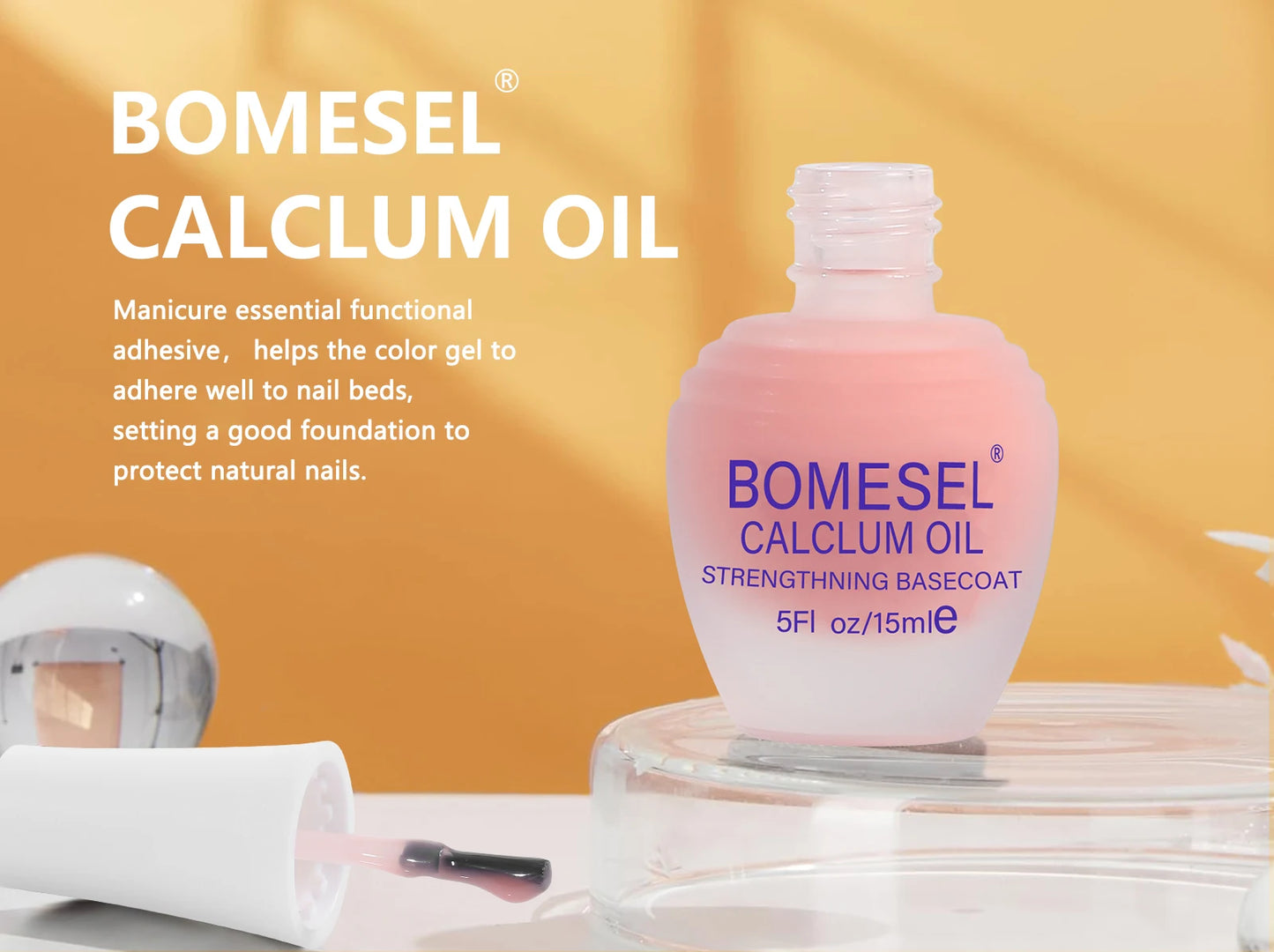 Organic Natural Vegan Nail Oil with Custom Logo Transparent Travel Size Pink Flower Custom Cuticle Oil with Bottle