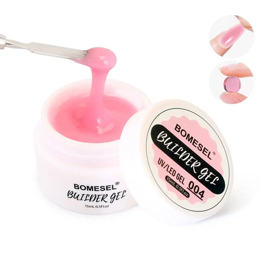 BOMESEL 15ml Hard UV Gel Nail Builder Solid Construction Extension Camouflage Colors Soak off Builder Nails