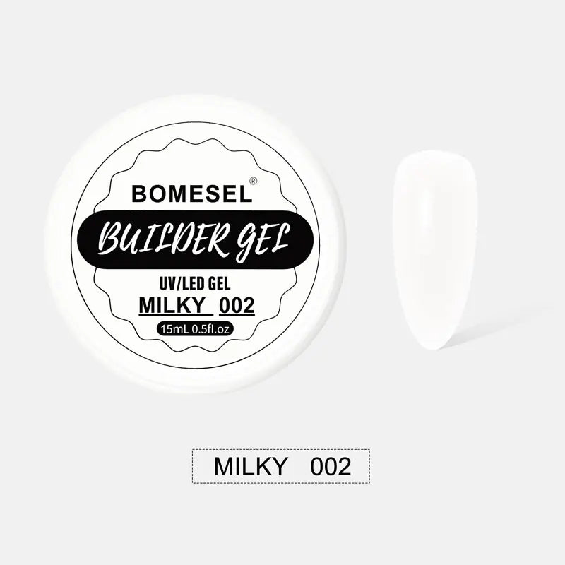 BOMESEL 15ml Hard UV Gel Nail Builder Solid Construction Extension Camouflage Colors Soak off Builder Nails