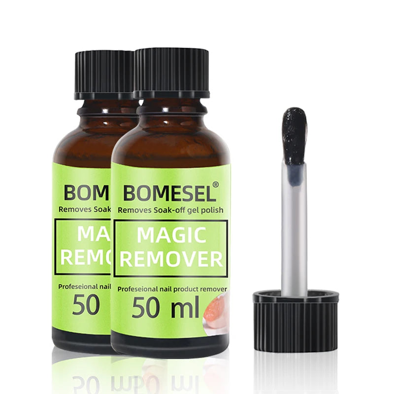 Professional 50ml Magic UV Gel Polish Remover Easy Apply and Soak-Off Nail Product for Wholesale Liquid Nail Supplies