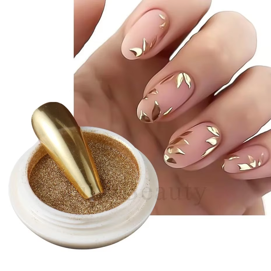 Wholesale Solid Flash Nail Magic Mirror Powder Set Chameleon Pigment Chrome Powder with Mirror Effect Nail Art Supply